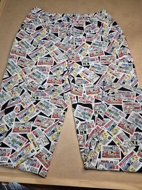 Bazooka Comic Strip Print Lounge Pants